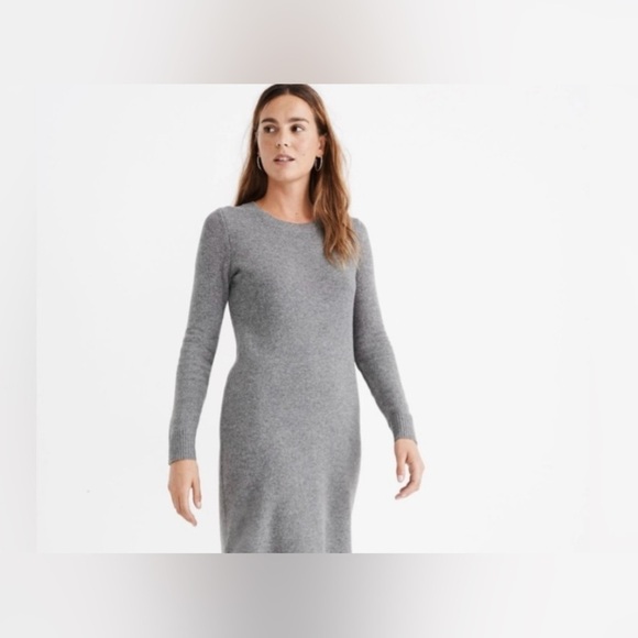 Madewell|Gray Midi sweater dress, size small•••Neutral Minimalist style - Picture 2 of 12